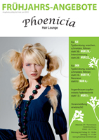 Flyer Frühjahr Hair Lounge Phoenicia